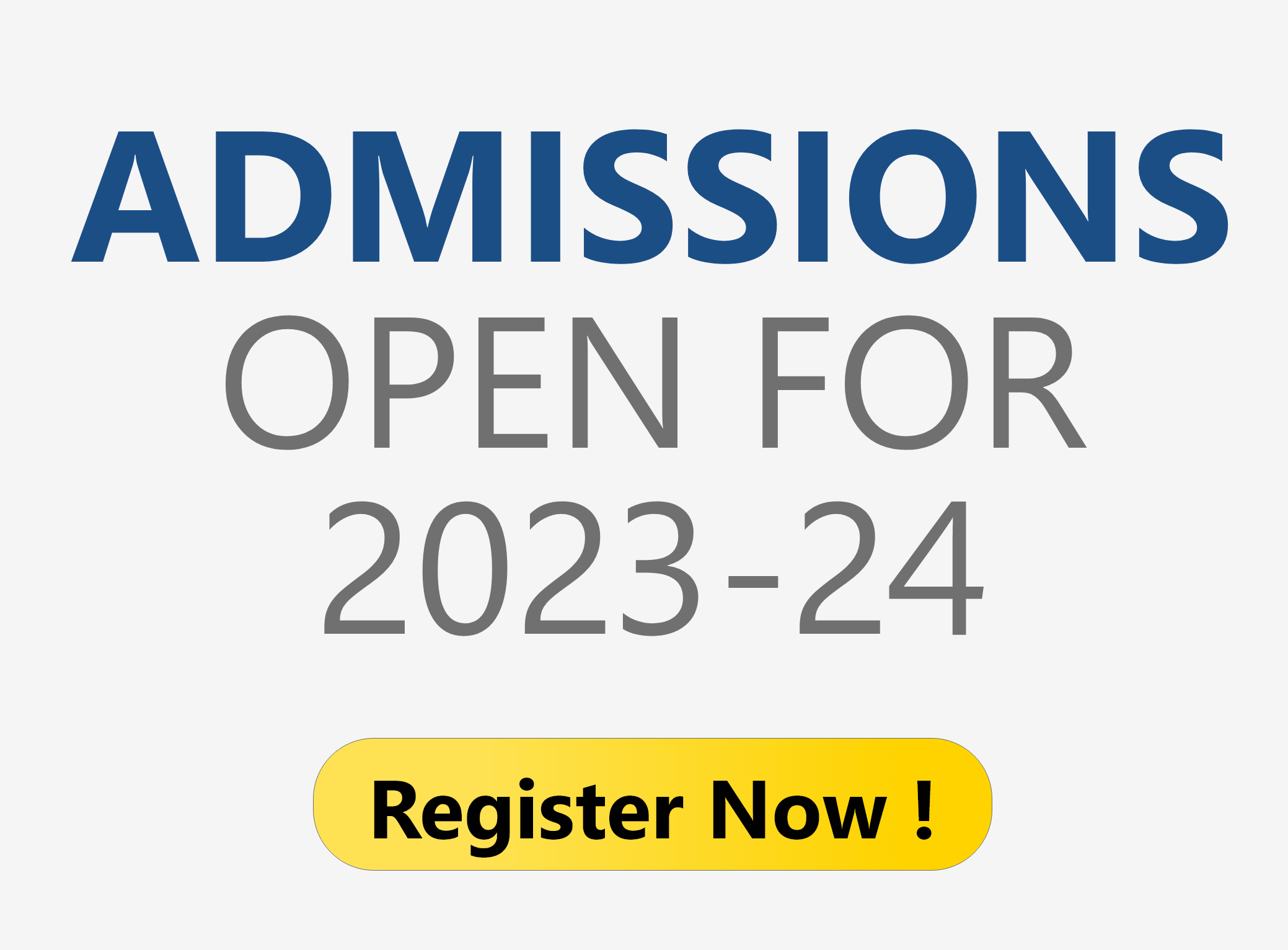 Admission Open 2023-2024
